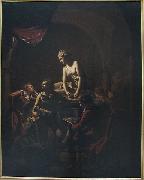Joseph wright of derby Academy by Lamplight oil on canvas